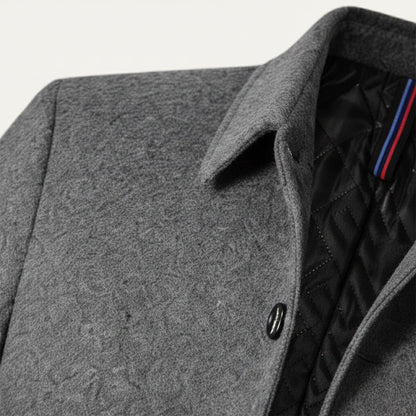 Alderney Men's Wool Blend Long Coat