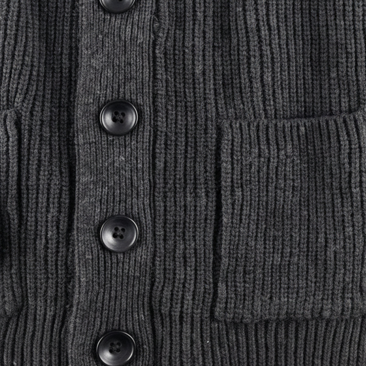 Men's Chunky Knit Cardigan Shawl Collar Cotton Blend