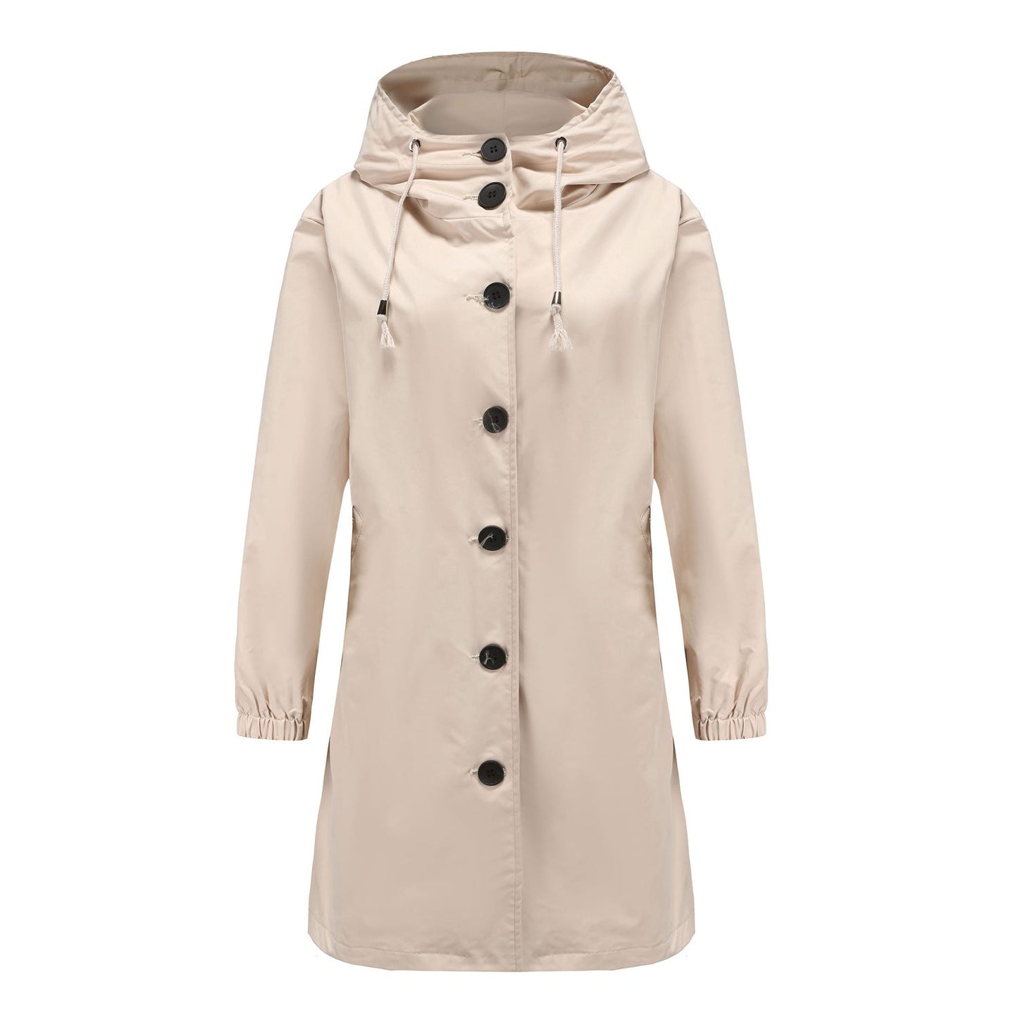 Women's Hooded Longline Coat - Fashinoza