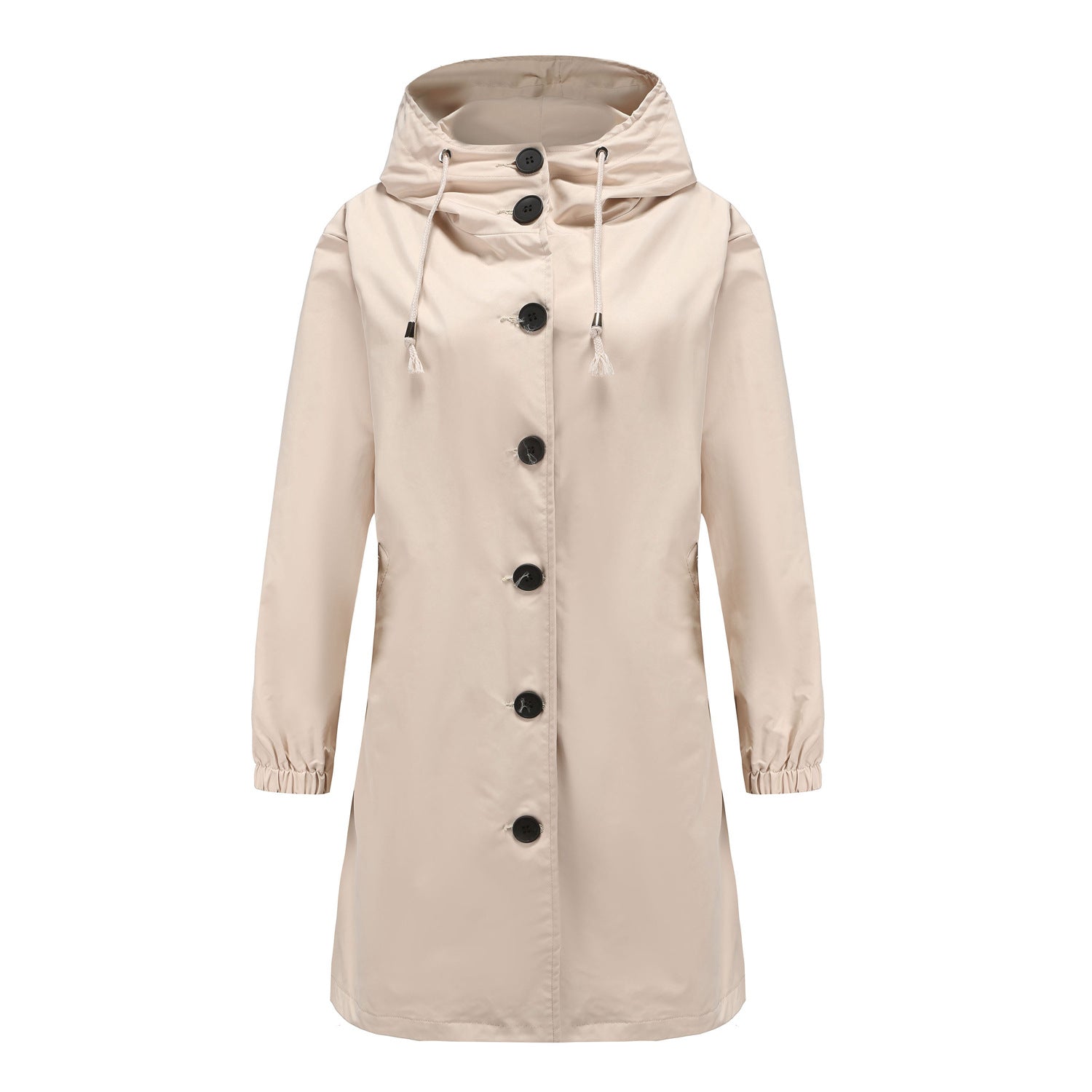 Women's Hooded Longline Coat - Fashinoza