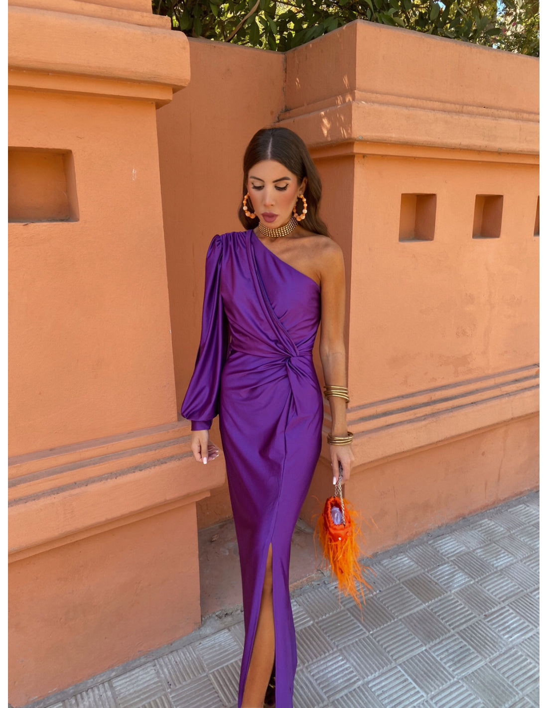 Image of Mckenzie | Women's One Shoulder Midi Dress