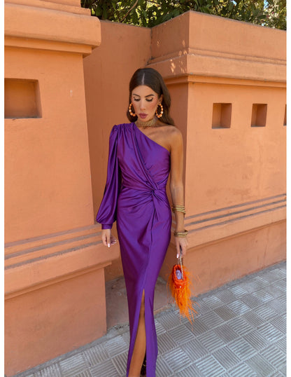 Image of Mckenzie | Women's One Shoulder Midi Dress