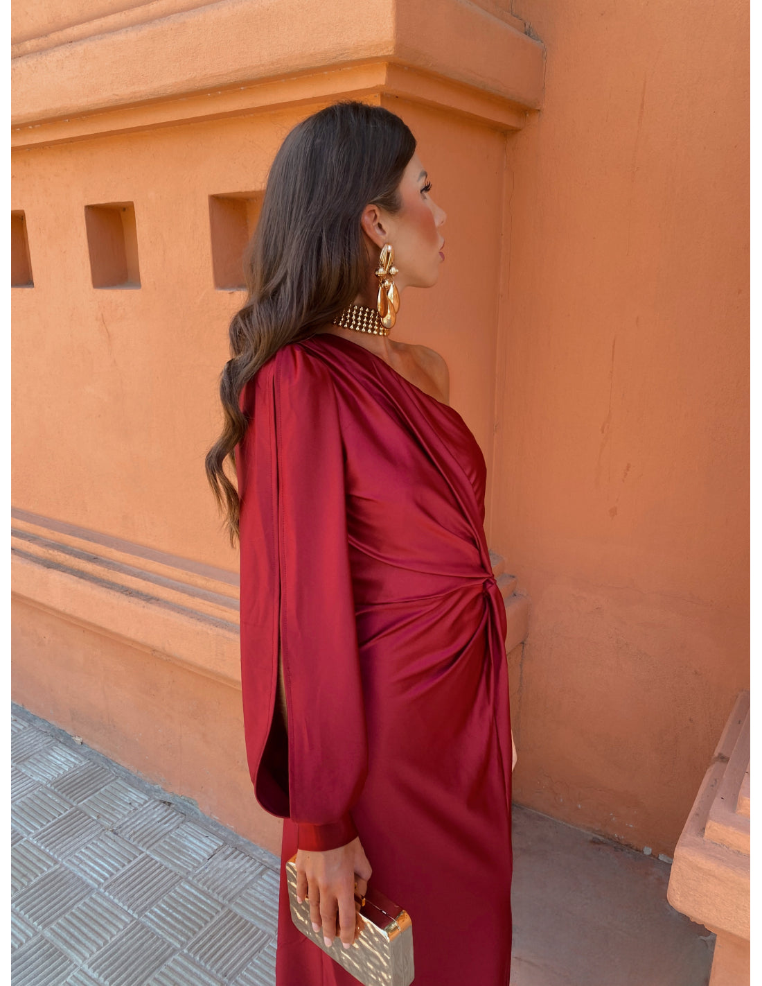 Image of Mckenzie | Women's One Shoulder Midi Dress