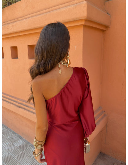Image of Mckenzie | Women's One Shoulder Midi Dress
