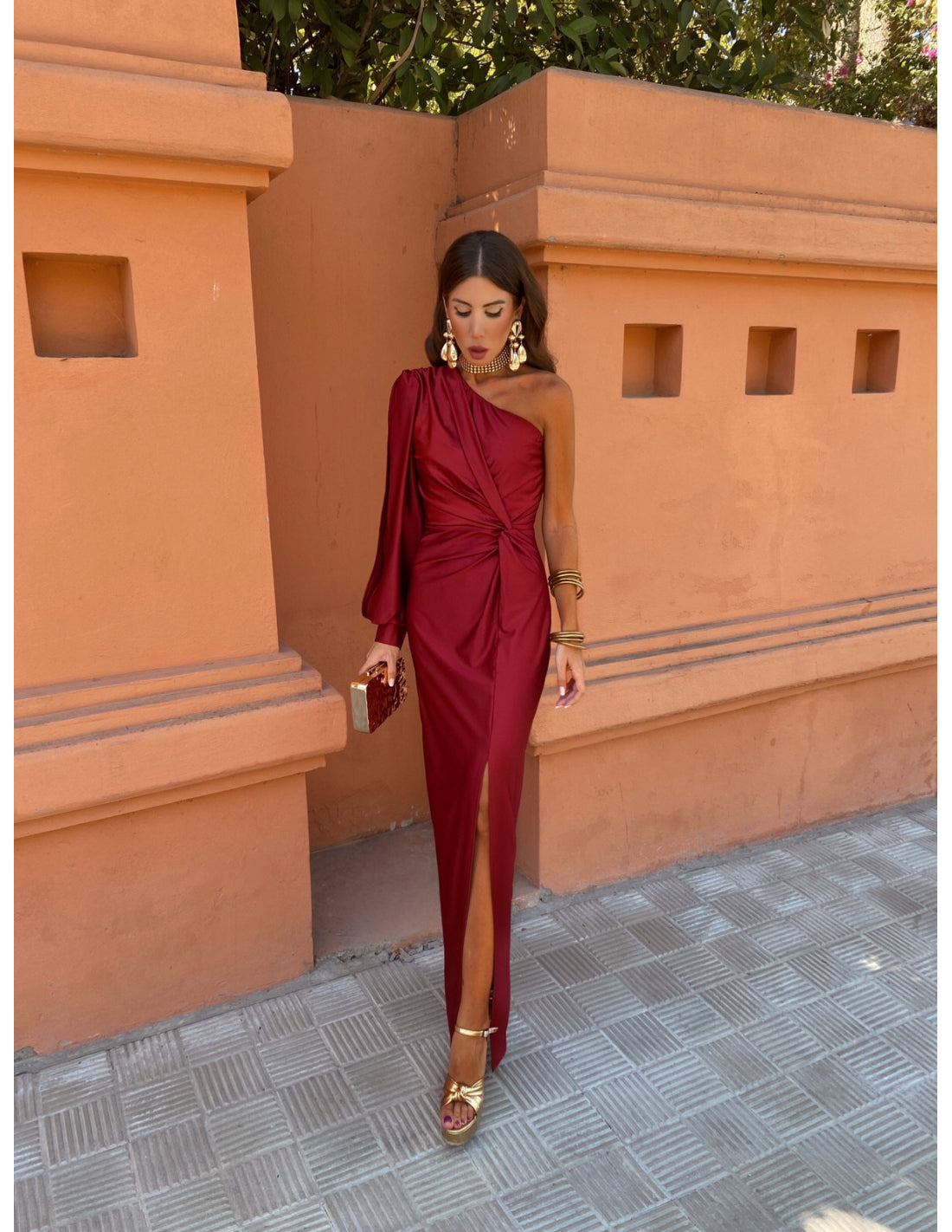 Image of Mckenzie | Women's One Shoulder Midi Dress