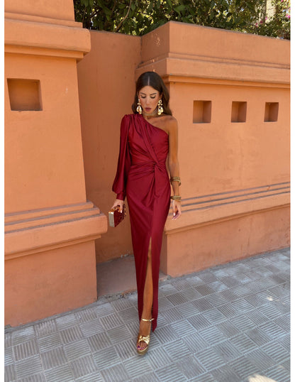 Image of Mckenzie | Women's One Shoulder Midi Dress