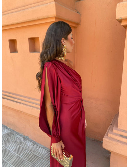 Image of Mckenzie | Women's One Shoulder Midi Dress