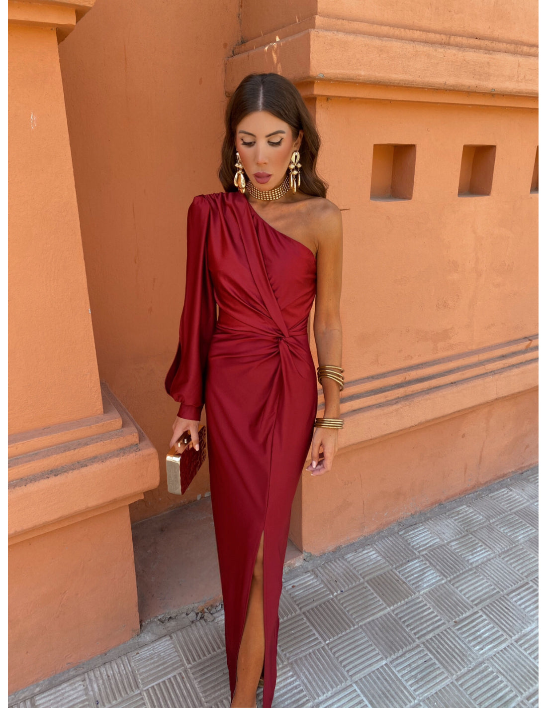 Image of Mckenzie | Women's One Shoulder Midi Dress