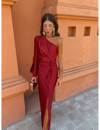 Image of Mckenzie | Women's One Shoulder Midi Dress