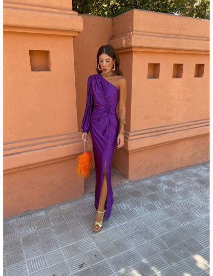 Image of Mckenzie | Women's One Shoulder Midi Dress