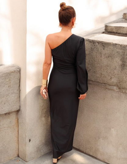 Image of Mckenzie | Women's One Shoulder Midi Dress