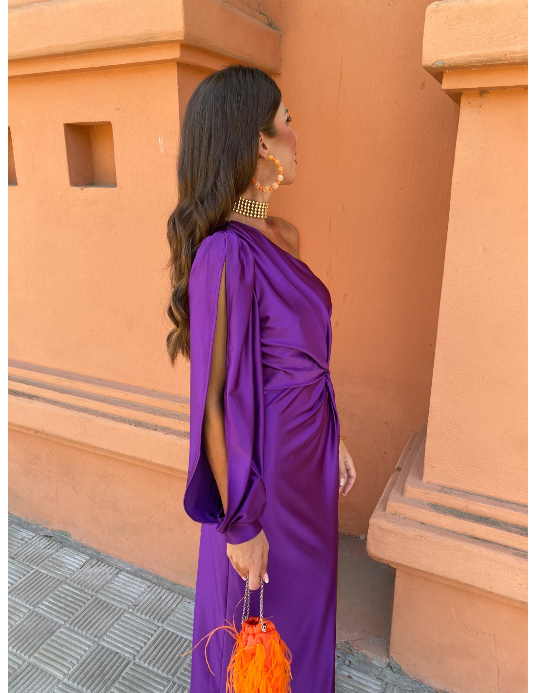 Image of Mckenzie | Women's One Shoulder Midi Dress