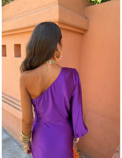 Image of Mckenzie | Women's One Shoulder Midi Dress