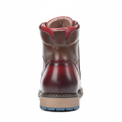 Orthopedic Lace Up Cap Toe Boots