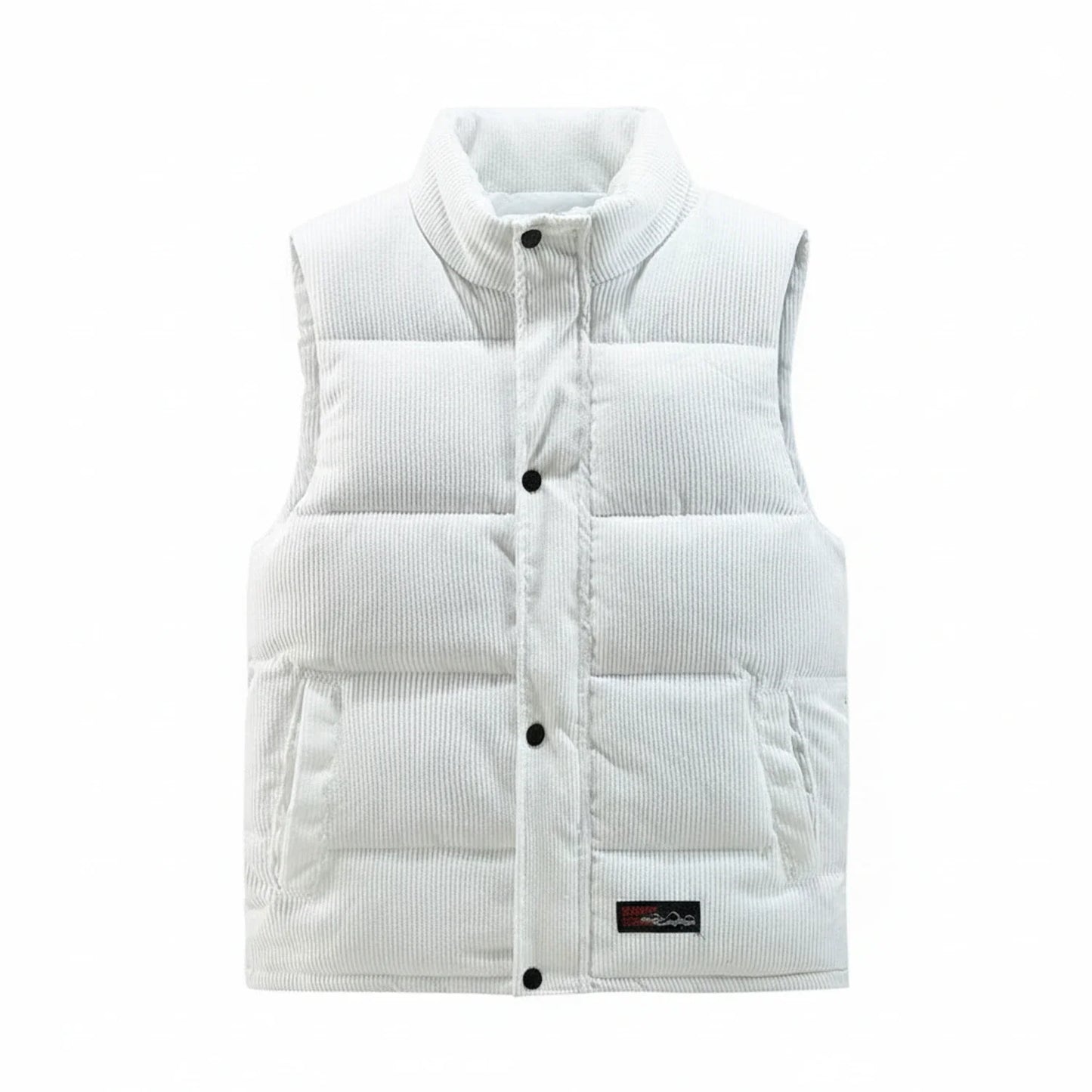 Men's Puffer Vest Button Front - Fashinoza