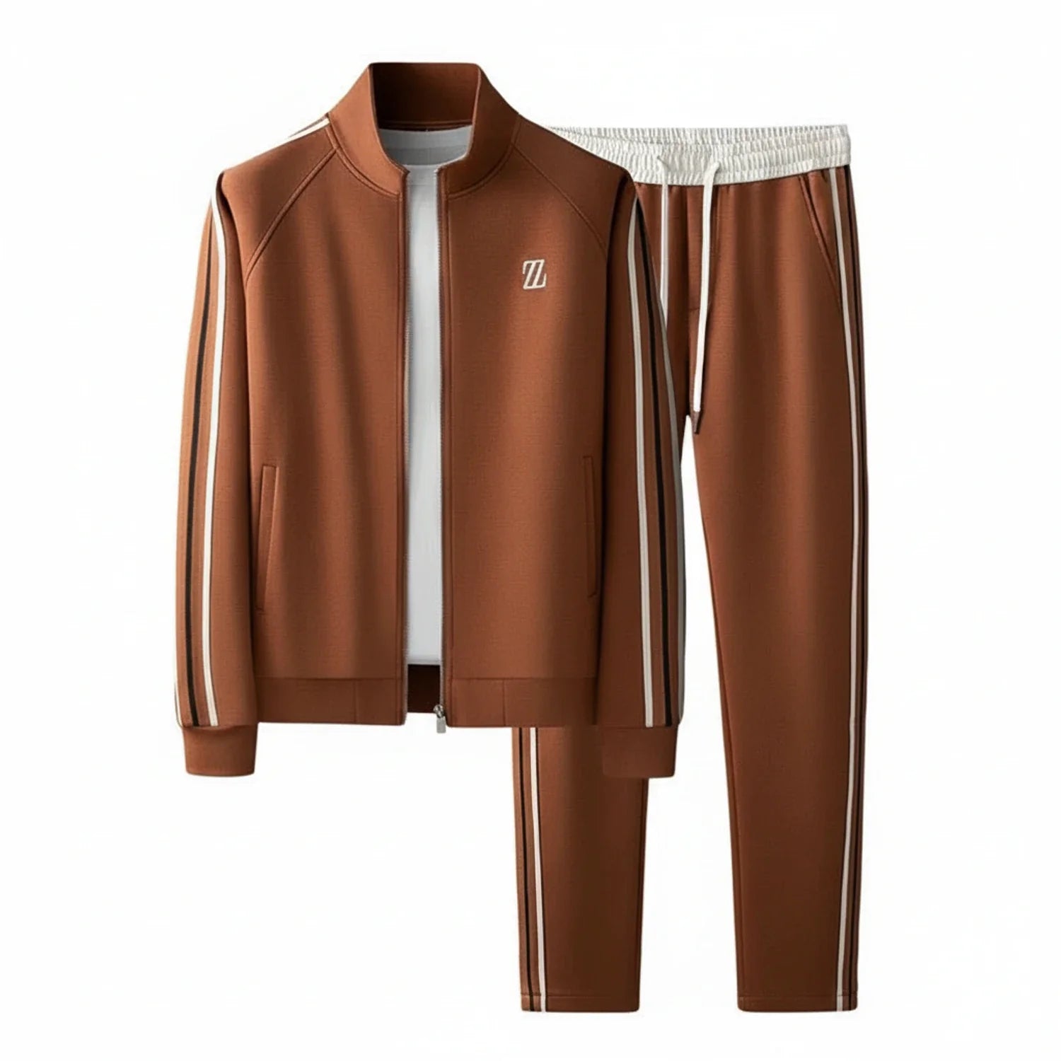 Men's Zip Up Tracksuit Set - Fashinoza