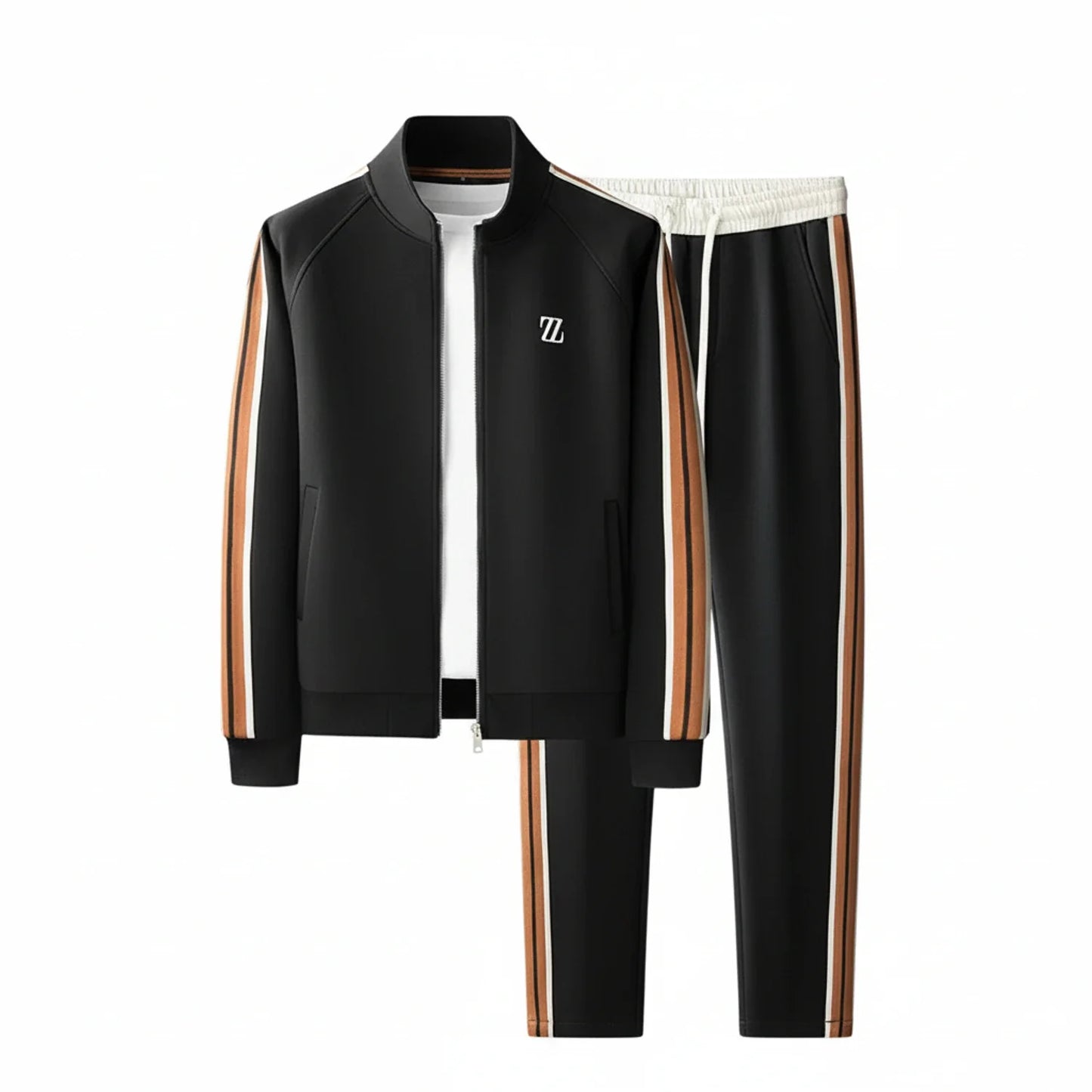 Men's Zip Up Tracksuit Set