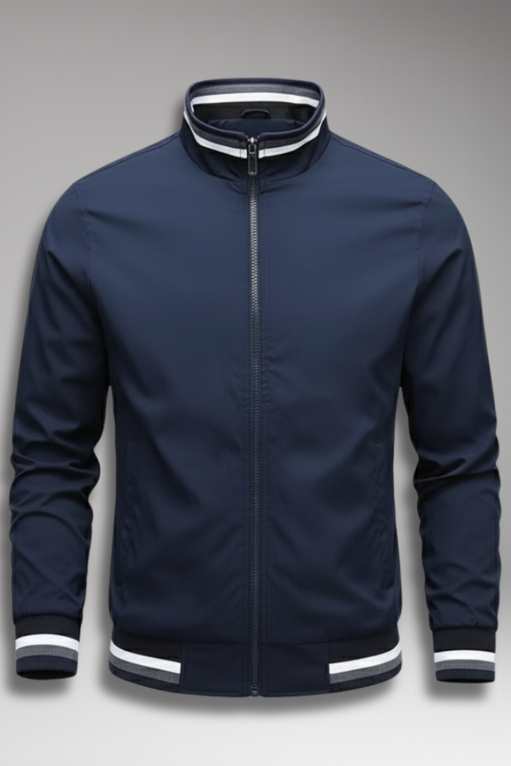 Men's Bomber Jacket Zipper Pockets - 
Fashinoza