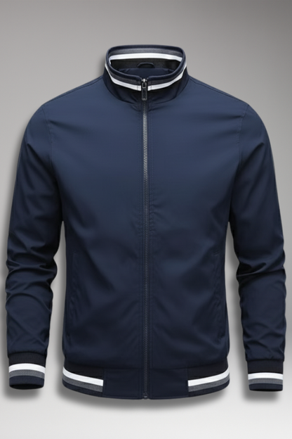 Men's Bomber Jacket Zipper Pockets - 
Fashinoza