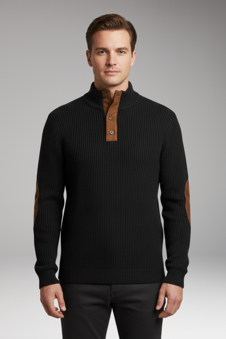 Men's Long Sleeve Sweatshirt Stand Collar