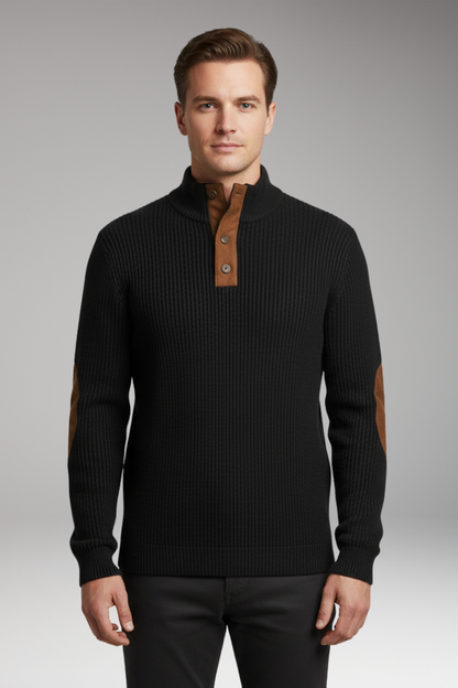 Men's Long Sleeve Sweatshirt Stand Collar