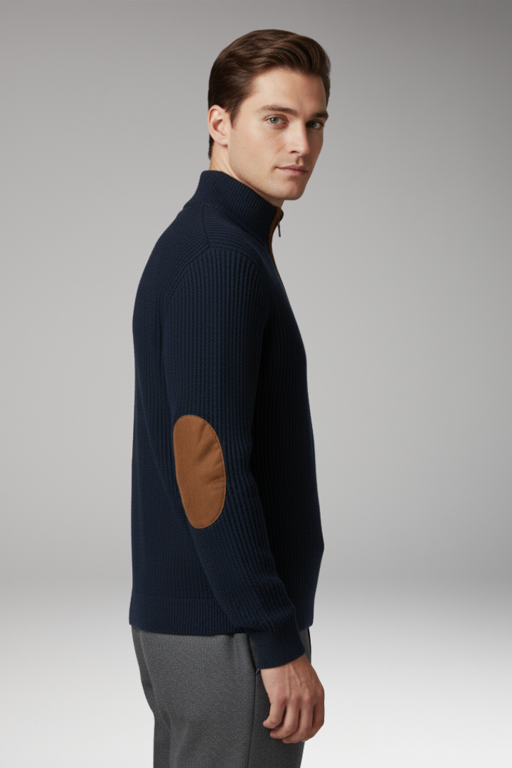 Men's Long Sleeve Sweatshirt Stand Collar