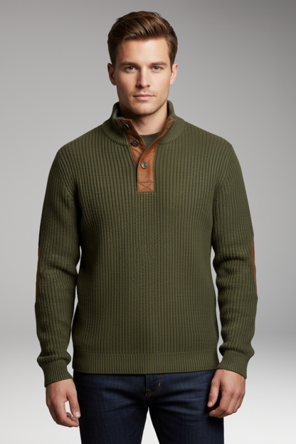 Men's Long Sleeve Sweatshirt Stand Collar