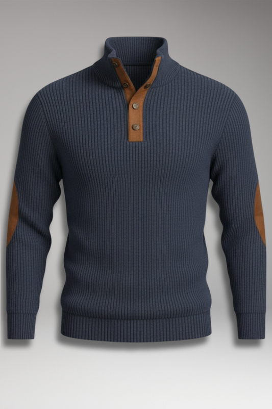 Men's Long Sleeve Sweatshirt Stand Collar - 
Fashinoza