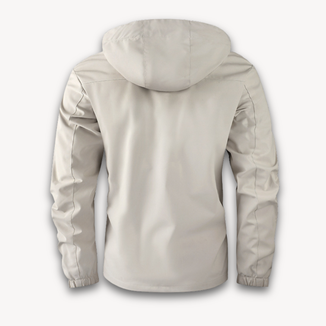 Men's Waterproof Hooded Jacket Lightweight Breathable