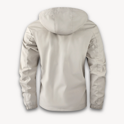 Men's Waterproof Hooded Jacket Lightweight Breathable
