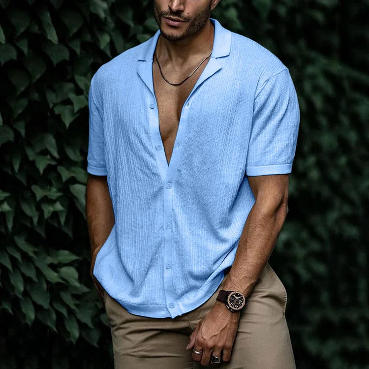mens-woven-button-up-shirt-with-camp-collar-and-short-sleeves-7