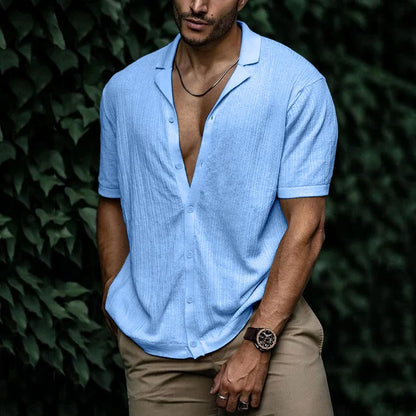 mens-woven-button-up-shirt-with-camp-collar-and-short-sleeves-9