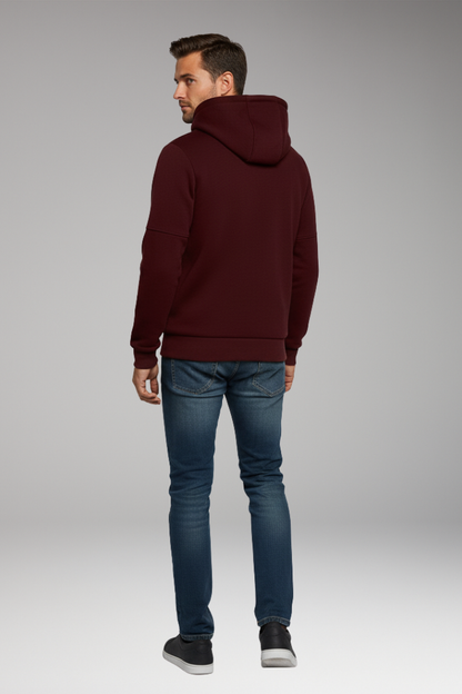 Men's Hooded Sports Jacket Zipper Pockets