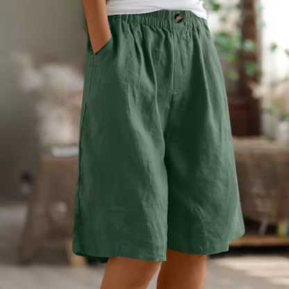 Image of Michele | Women's High-Waisted Culotte Shorts