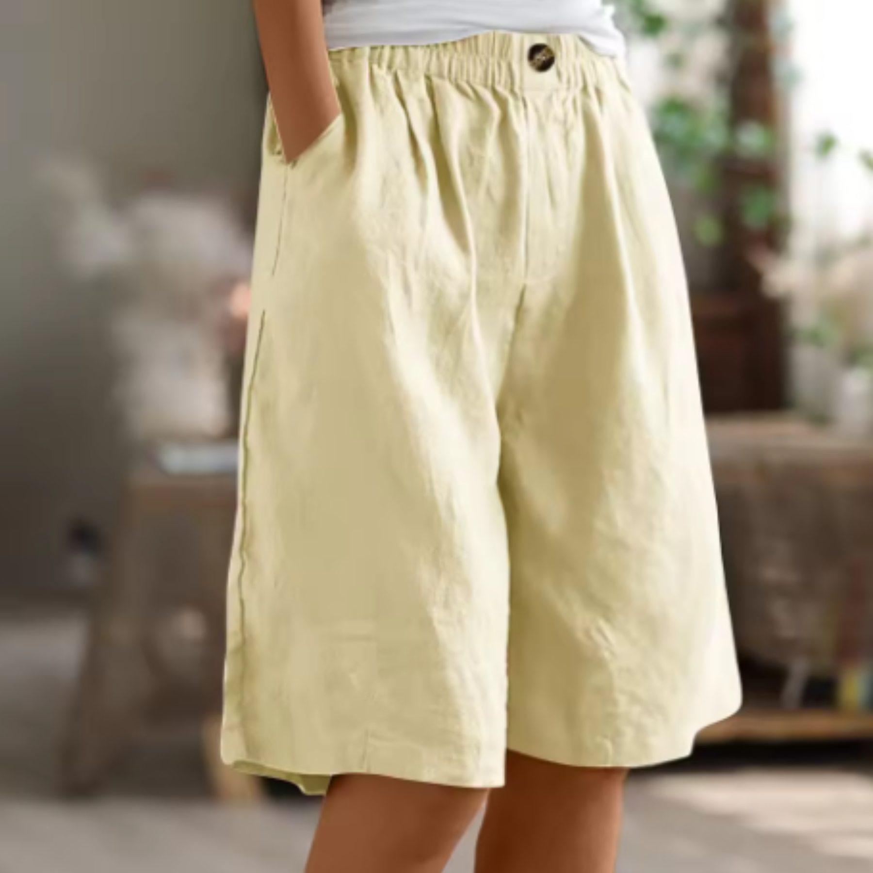 Image of Michele | Women's High-Waisted Culotte Shorts