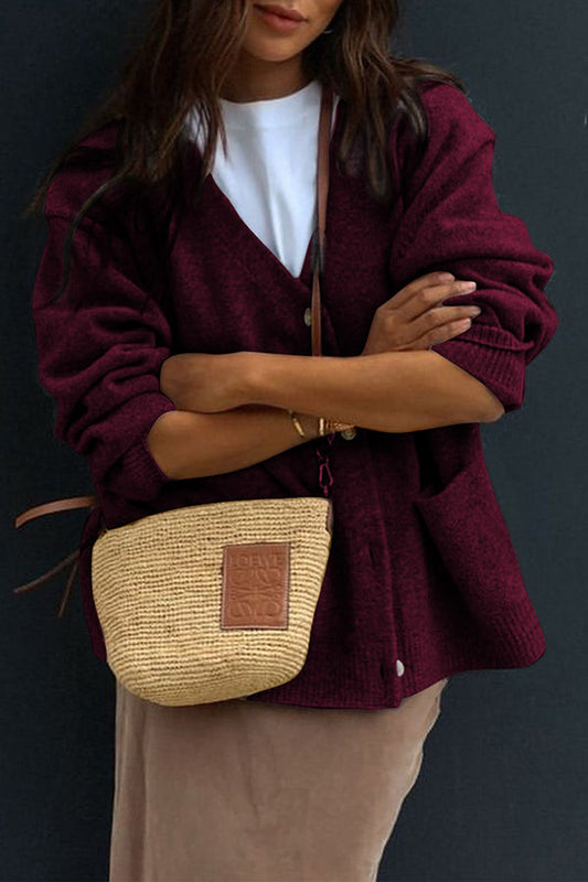 Women's Long Sleeve Cardigan Button Down - Fashinoza