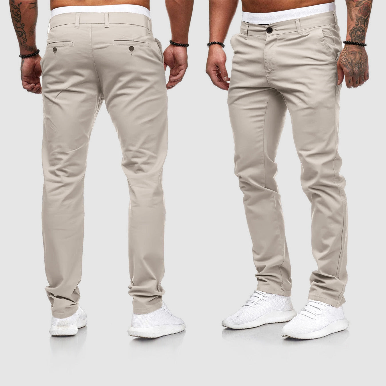 Mens Slim Fit Chino Pants - Fashinoza