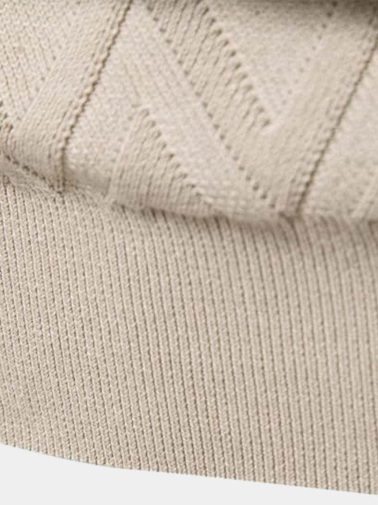 Diamond Knit Crewneck Sweater