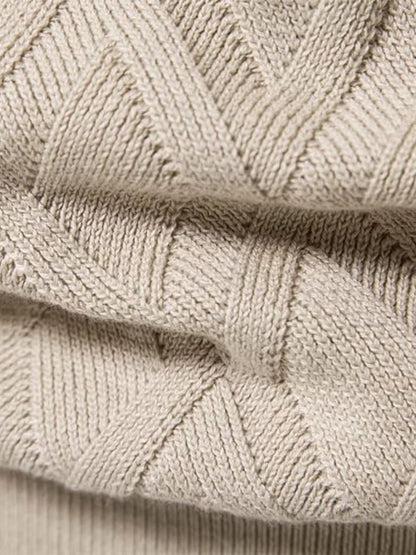 Diamond Knit Crewneck Sweater