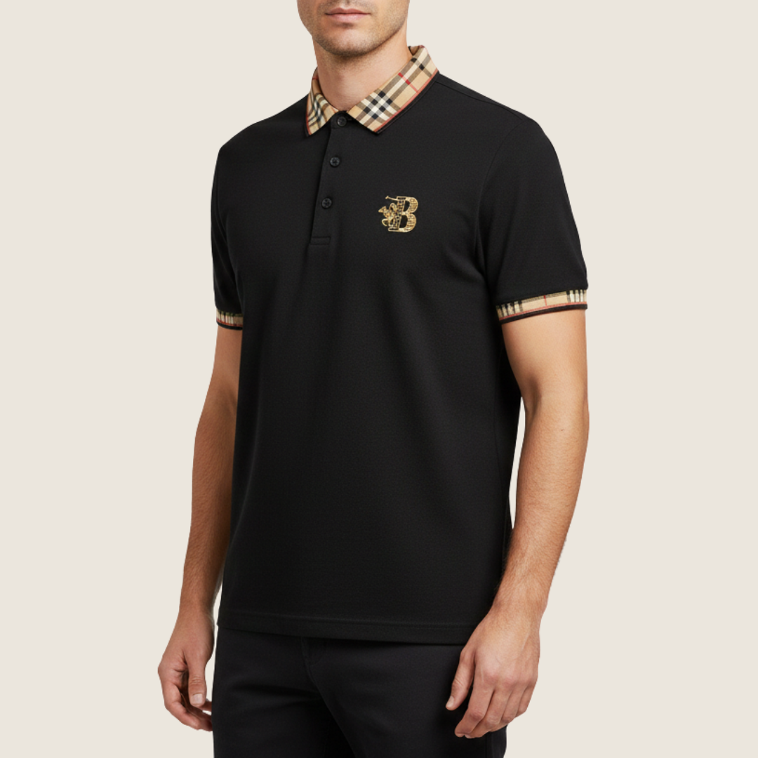 Men's Short Sleeve Polo Shirt Cotton - Fashinoza