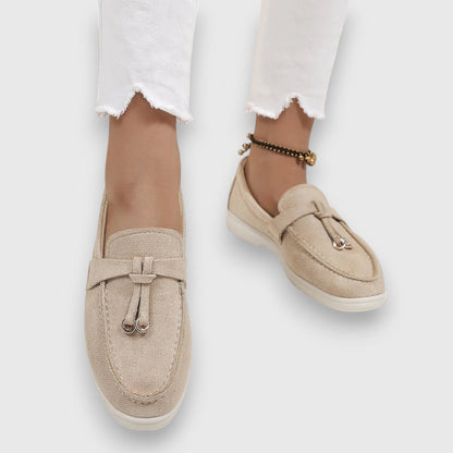 Women's Slip-On Loafers Cushioned Arch Support - Fashinoza