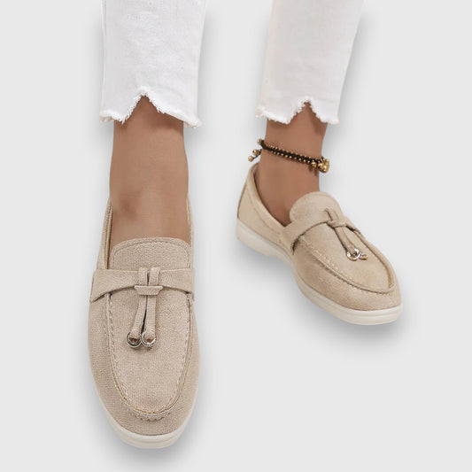 Women's Slip-On Loafers Cushioned Arch Support - Fashinoza
