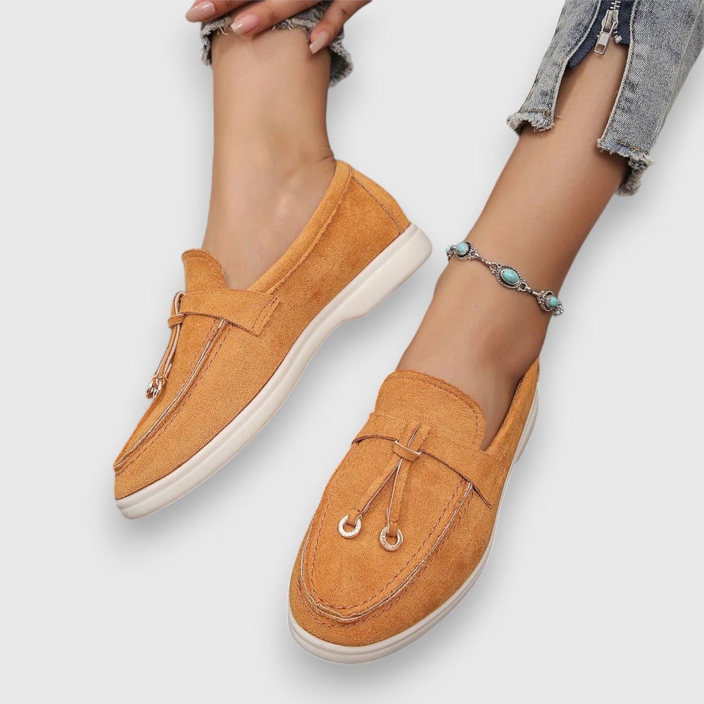 Women's Slip-On Loafers Cushioned Arch Support