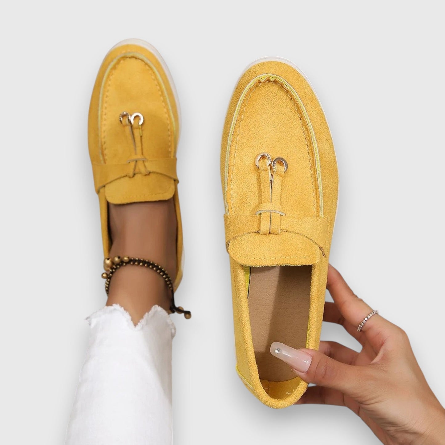 Women's Slip-On Loafers Cushioned Arch Support