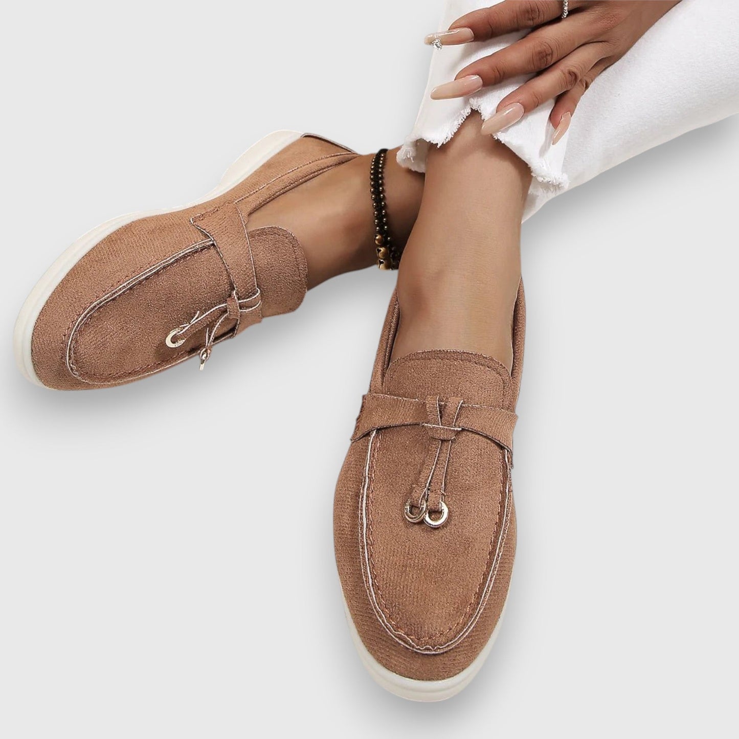 Women's Slip-On Loafers Cushioned Arch Support