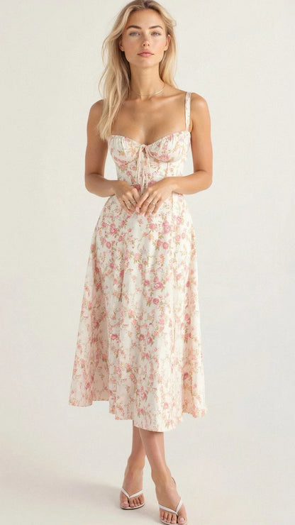 Women's Floral Bustier Shaper Dress