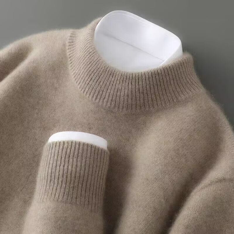 Image of Nash | Men's Mock Neck Ribbed Knit Sweater
