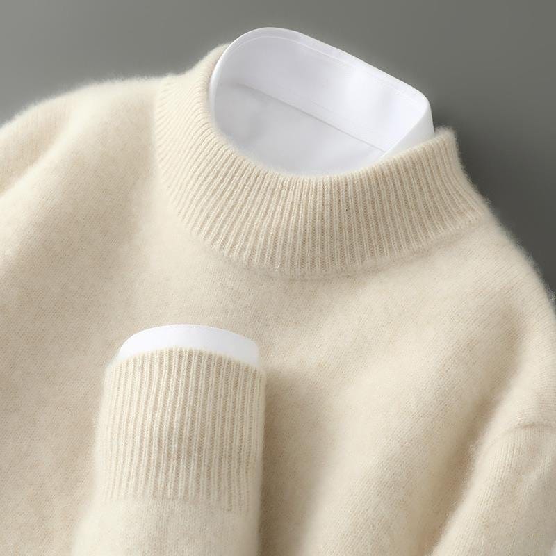 Image of Nash | Men's Mock Neck Ribbed Knit Sweater