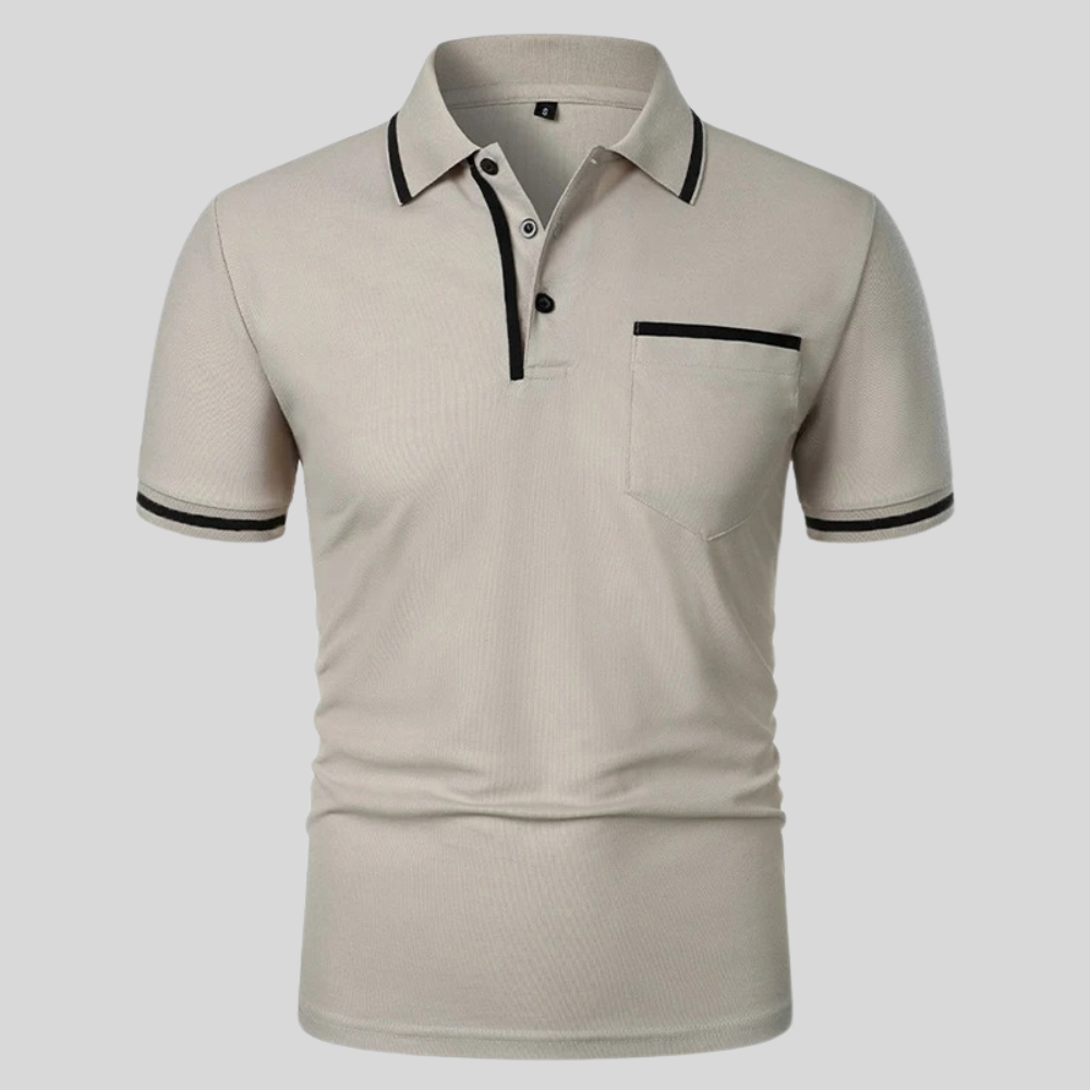 Men's Polo Shirt Short Sleeve Cotton Pocket - Fashinoza