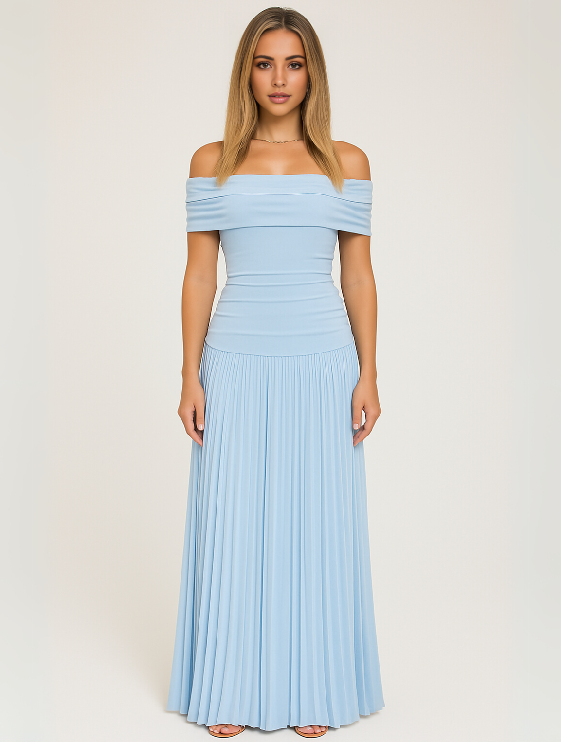 Image of Nia | Women's Off-the-Shoulder Maxi Dress